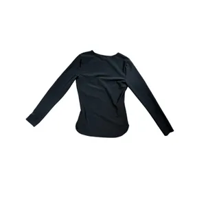 Old Navy Black Long Sleeve Rash Guard Small Swim Surf Curved Hem thumbnail 5