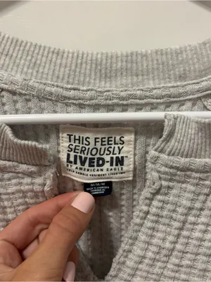 American Eagle Big Hug Waffle Sweatshirt thumbnail 3