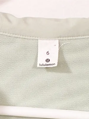 Lululemon Day Maker Full Zip Hoodie Light Green Hooded Size 6 thumbnail 3
