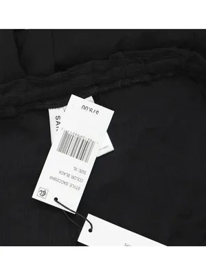 NWT Sanctuary Coastal Covers Crinkle Cotton Baggy Barrel Cargo Pants Black XL thumbnail 7