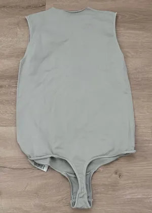 Skims Essential Bodysuit in Mineral Green thumbnail 1