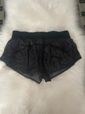 lululemon athletica Lululemon City Sky Run By Short Sz 10 In Black / Dottie Tribe White Black thumbnail 6