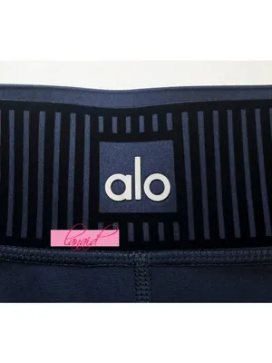 Alo Airlift High-Waist 7/8 Line Up Leggings Navy Hi-Rise Waisted Tights Skinny L thumbnail 11
