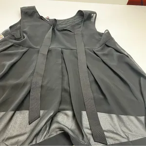 Victoria's Secret Womens Size Large Black Silver‎ Sequined Sheer Sleeveless Top thumbnail 11