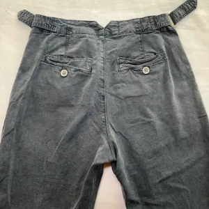 Anthropologie Slouched Trousers Gray Button Fly Pants Womens Size 26 Wide Leg thumbnail 9