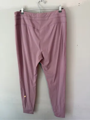 Halara SoftlyZero Plush High Waisted Full Length Jogger Large Mauve Purple thumbnail 3