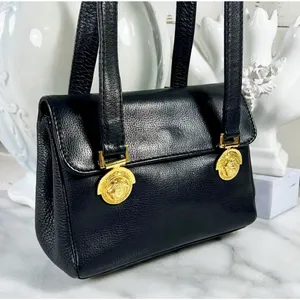 Gianni Mini Leather Medusa Medallion Shoulder Bag thumbnail 1