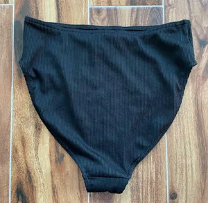 Missguided NWT Black Ribbed High Waisted Bikini Bottom Mix & Match Size 6 thumbnail 8