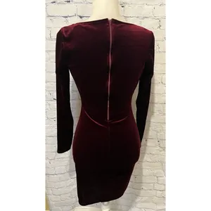 Windsor Red Velvet Vixen Long Sleeve Mini Dress size medium thumbnail 5