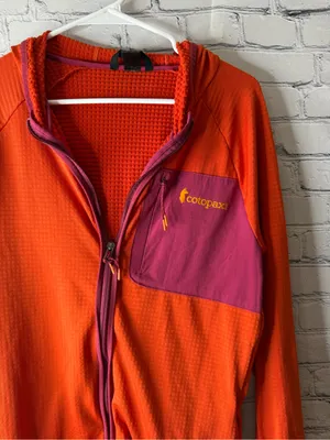 cotopaxi otero Women's Bright Orange Jacket with Purple Chest Pocket size XL thumbnail 6
