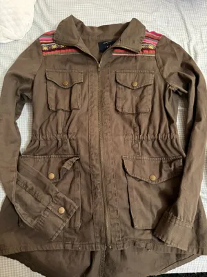 Iris Y2K style utility military jacket size Medium  thumbnail 1