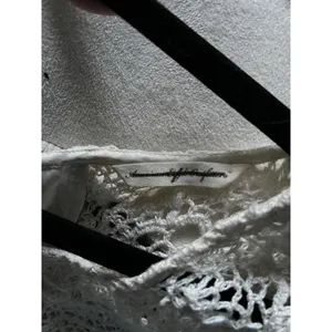 American Eagle Chic Crochet Lace Top with Ribbon Tie thumbnail 5