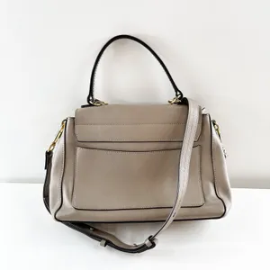 Chloé Faye Leather Crossbody Day Bag Purse Motty Grey thumbnail 5