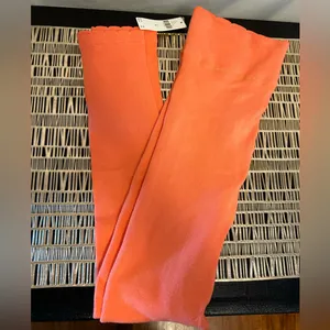 NWT Anthropologie Orange Ribbed Lettuce Trim Athletic‎ Legging Medium thumbnail 7