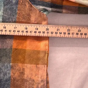 Isabella Sinclair Tunic Top Small‎ Plaid Grunge Popover Orange thumbnail 12