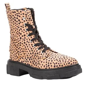 Olivia Miller  Normie leopard print combat boots thumbnail 1