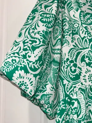 Umgee Green/White Paisley Print Dress Women's Small thumbnail 3