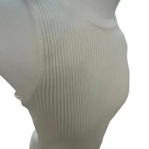 Marled Women‎ Large Sweater White Rayon Blend Fisherman Neutral Capsule Classic thumbnail 4