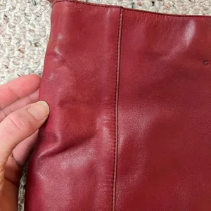 Giudi Vintage Italian Leather Red Bag thumbnail 3