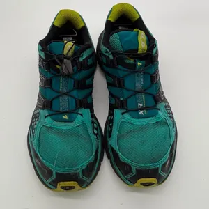 Salomon XR Mission CS ClimaShield Trail Running Shoes Teal Black Lime size 9.5 thumbnail 3
