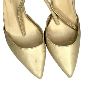 Wild Diva Lounge Pointed Toe Strappy Beige Nude Sandal Women’s Size 8 Heel thumbnail 4
