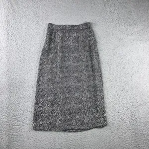 Motel Rocks Abstract Midi Skirt Women XS Pebble Print A-Line Monochrome Office Siren Classic thumbnail 2