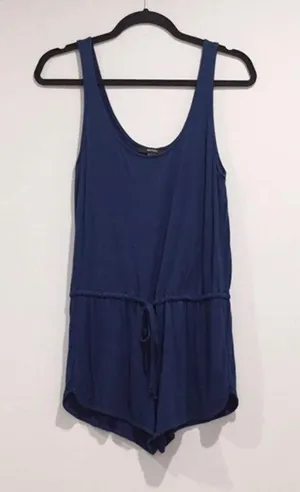blue loose minimalist romper playsuit thumbnail 5
