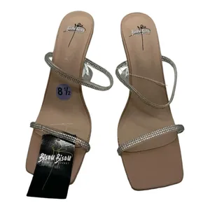 Bisou Bisou Brystol strappy clear heel strappy heels 8.5 thumbnail 1