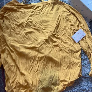 NWT Free People shimmy shake untamed gold top size small thumbnail 11