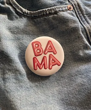 Handmade Alabama game day button pins thumbnail 4