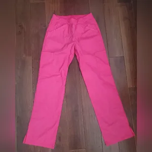 Authentic Cherokee Workwear Women’s Fuchsia Cargo Scrub Pants - Comfortable Straight Leg Size Xs Fits Reg Sm thumbnail 3