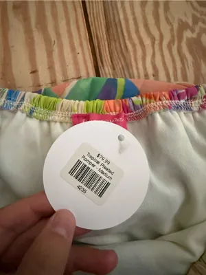 Flying Tomato Tropical Pleated Romper size m NWT thumbnail 3