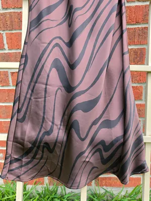 House of Harlow 1960 Brown Cut Out Front Strappy Midi Dress Size Small thumbnail 5
