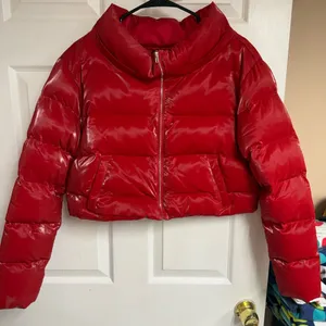 Red Puffer Jacket for Women thumbnail 1