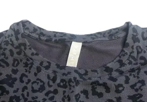 Athleta Pure Luxe Sweatshirt  Pullover Leopard Cheetah thumbnail 3