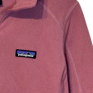 Patagonia Women's Sweater‎ Top Micro D 1/4 Zip Fleece Pullover Pale Pink Small thumbnail 3