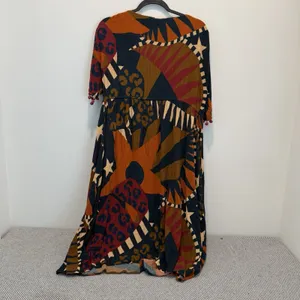 Farm Rio V-Neck Printed KaftanDress, Size S thumbnail 9