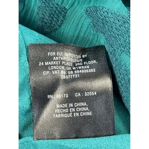 Moulinette Soeurs anthropologie Teal‎ Lace Overlay Flutter Sleeve 14 dress thumbnail 8