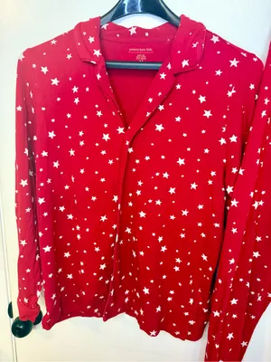 red star Pottery Barn Kids adult/women’s size M pajama set thumbnail 2
