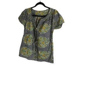Floral Print Women's Top 100% cotton size medium thumbnail 2