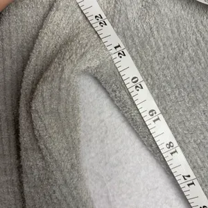 VTG Moda International Lace-Up Long Sleeve Women’s M Gray Ribbed Y2K Cozy Grunge thumbnail 7