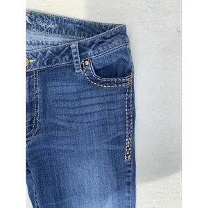 Rock 47 by Wrangler Women’s 11/12 Bootcut Jeans 33x34 Blue Rhinestone Pockets thumbnail 9