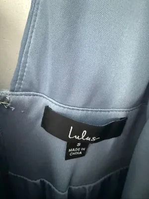 Lulu’s Women’s Small Blue Divine Muse Wide Leg Jumpsuit thumbnail 3