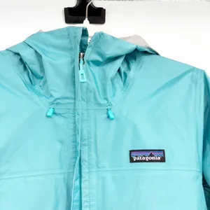 Patagonia Womens Torrentshell 3L Waterproof Gorpcore Rain Jacket Turquoise M thumbnail 2