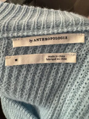 Anthropologie Sky Striped Sweater Size‎ Medium thumbnail 7