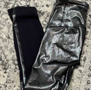 JoyLab Shiny Metallic Gunmetal Leggings thumbnail 2