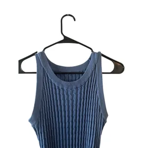V for City Blue Textured Sleeveless Crew Neck Dress Women Sz S thumbnail 7