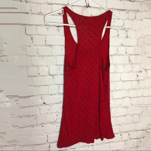Abercrombie & Fitch Womens Red Polka Dot SleevelessTank Size M thumbnail 3