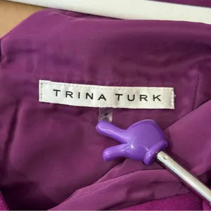 Trina Turk Faux Wrap Sleeveless V-neck Knee Length Party Cocktail Dress‎ Sz 6 thumbnail 8