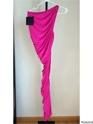 Norma Kamali Diana Gown XS Orchid Pink NEW Tags thumbnail 2